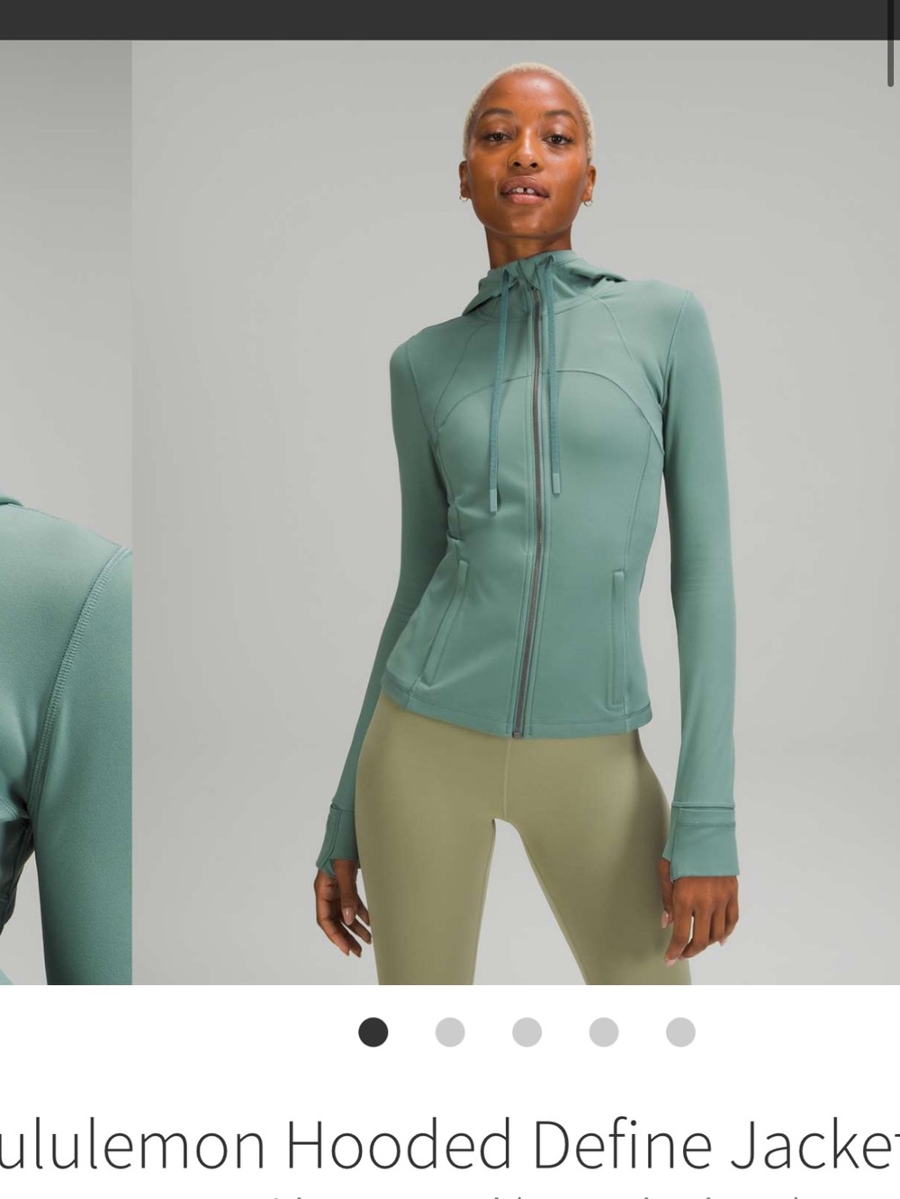 Light blue Zip-Up Hoodie Jacket